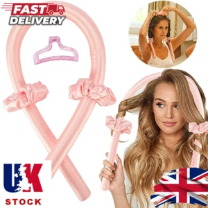 Heatless Curling Rod & Silk Ribbon Set - Soft Hair Curlers Headband for Women - Picture 1 of 15
