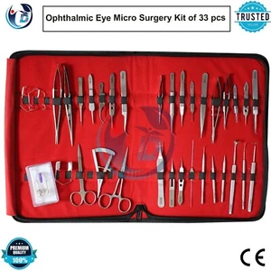 Ophthalmic Eye Micro Surgery Kit of 33 pcs Surgical Instruments SET Kit - Picture 1 of 5