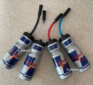 (4) RED BULL ATHLETE ONLY WATER BOTTLE W/TUBE - 24oz. RARE - F1 - CYCLING HAT