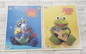 Kermit The Frog & Gonzo Puzzle  1984 Muppet Babies  Milton Bradley  Vintage - Picture 1 of 15