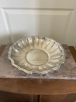 Ancien Plat Saladier Corbeille METAL ARGENTE ANGLAIS SHEFFIELD - Photo 1/4