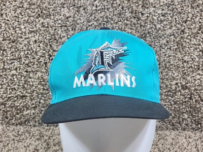 Vintage Florida Marlins Snapback Hat Cap Genuine MLB Merchandise - Image 1 of 4