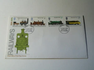 " Railways " 1975 First Day Cover Great Western Railway British Rail Inter-City - Picture 1 of 1