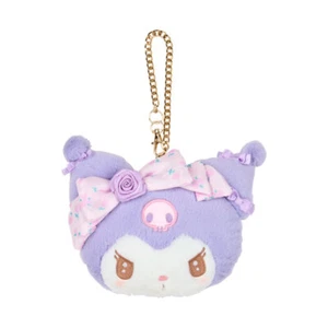 Sanrio Kuromi ♡ Face-Shaped Pass Case Dolly Rose Sanrio Official goods Japan - Picture 1 of 7