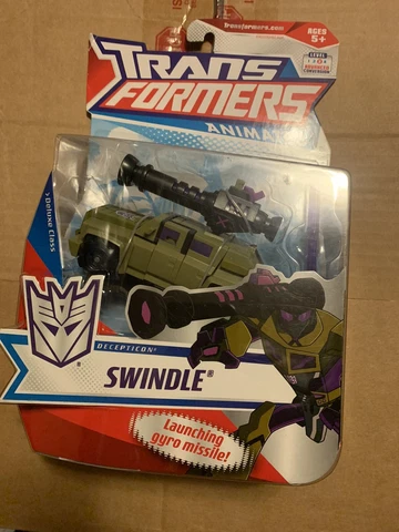 Hasbro: Transformers Animated Deluxe Class Swindle Mint New Cover
