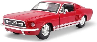 Maisto 31260 - Modellauto Ford Mustang GT '67 (rot, Maßstab 1:24) Auto Fahrzeug - Bild 1 von 4