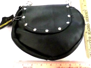 leather belt loop clip purse lady rider bag biker chick motorcycle accessory new - Picture 1 of 3