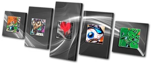 Graffiti Abstract Funky CANVAS WALL ART Picture Print VA - Picture 1 of 1