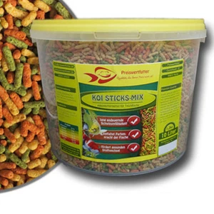 Teichsticks Mix 10L Eimer (1300g) Fischfutter Koifutter Koi Koisticks Fische - Bild 1 von 1