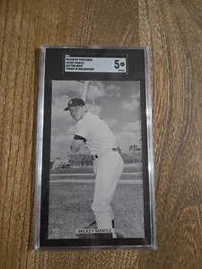 🔥 Mickey Mantle McCarthy Postcard New York Yankees Batting Right SGC 5 - Picture 1 of 2