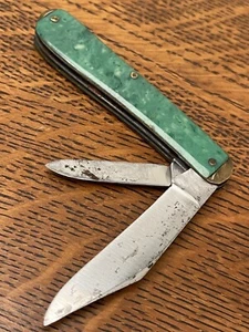 Seneca cutlery co. single blade knife-unusual scales - Picture 1 of 5