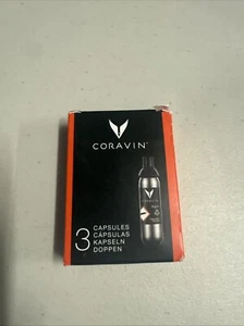 Coravin Capsules Pack of Argon Gas Cartridges 6.5g (3 Pack) BRAND NEW EXP 1/25 - Picture 1 of 3
