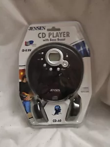 Nuevo reproductor de CD portátil Jensen CD-60 - plateado/negro nuevo sellado CD60 - Imagen 1 de 2