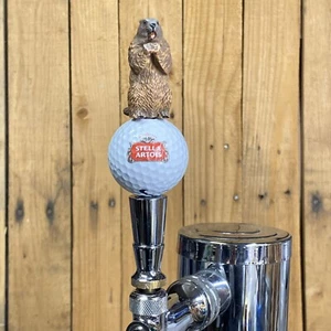 Stella Artois Beer Golf Tap Handle Caddyshack Gopher Draft Keg Short 4.5" Mini - Picture 1 of 13