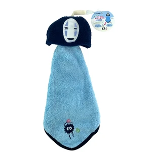 Studio Ghibli No Face Spirited Away besticktes Mikrofaser Handtuch blau Japan - Bild 1 von 9
