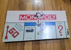 Vintage 1985 Monopoly Board Game Parker Brothers Complete No. 0009 - Fast Ship - Picture 1 of 7