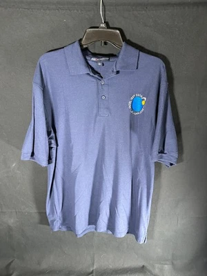 Polo INTEL ISEF 2010 Feria de Ciencias de San José Azul Marino Talla Grande Autoridad Portuaria Foto 1 de 4