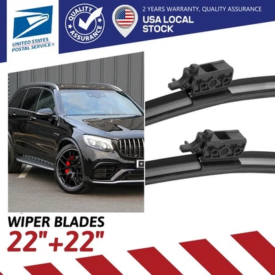 Escobilla limpiaparabrisas delantera de 22" y 22" para Mercedes-Benz C300 2015-20 calidad OEM Foto 1 de 4