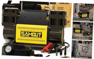 SMAOUT 12V Luftkompressor, Offroad 12,3 cfm, Doppelzylinder Einstellung Auto-Stop - Bild 1 von 6