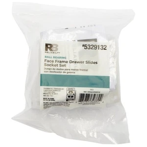 Drawer Slide Socket Set, Polypropylene, White 2-PK, RELIABILT D806SEW-W-CP - Picture 1 of 6