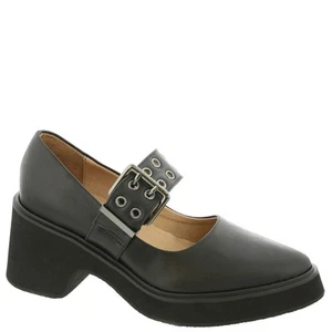 ALL BLACK Double Buckle Jane Women's Slip On - Black - Picture 1 of 6