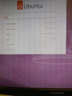 HP Slimline 411-a000na Desktop PC Computer 1tb 1.60GHz, 8GB, Linux Ubuntu 24.4 - Image 1 of 4