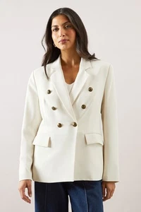 Blazer y abrigos Wallis crema para mujer ropa de día chaquetas y abrigos - Imagen 1 de 5