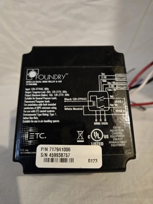 ETC UFR2-LV Unison Foundry Dual Zone DMX Relay with 0–10 V - Image 1 of 4