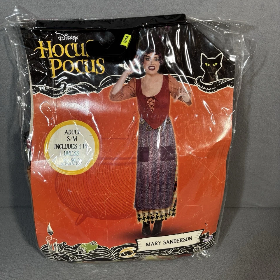 Disney Hocus Pocus Mary Sanderson Costume Adult S/M (up to size 8) #582