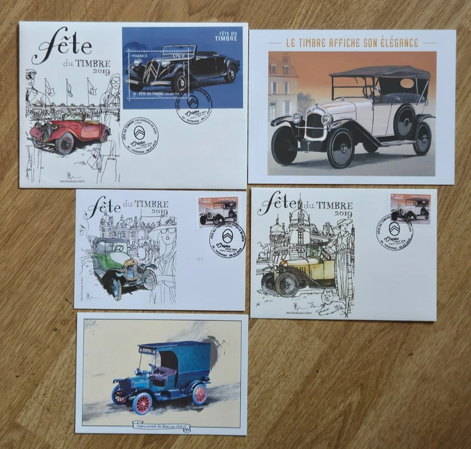 Journée du Timbre 2019, Citroen traction Env FDC 1er jour (carte, enveloppe) - Photo 1/1