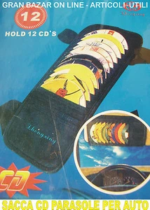 CD SACCA PARASOLE 12 UNITA' FISSAGGIO A ELASTICI COLORE NERO - Foto 1 di 1