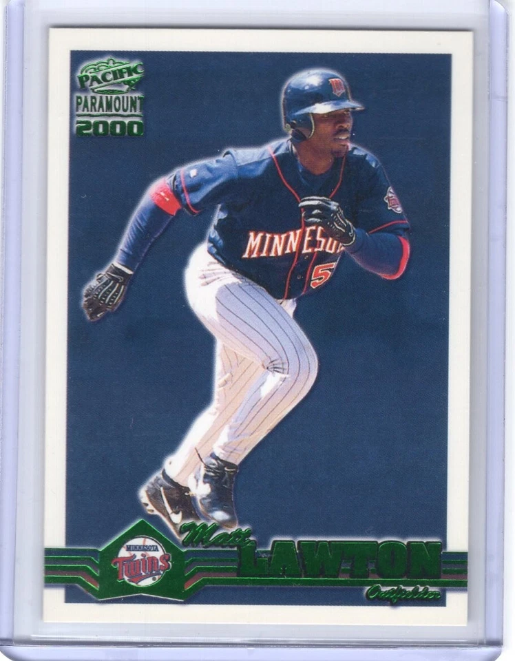MATT LAWTON 2000 Pacific Paramount EMERALD GREEN #136 - TWINS - Image 1 of 1