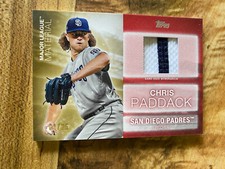 2020 Topps Baseball Series 2 Chris Paddack Patch Relic Card Red 04/25 Padres