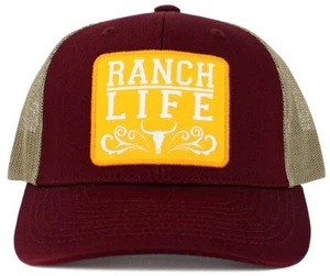 Gorra trasera de malla Kbethos Ranch Life caqui - Imagen 1 de 1