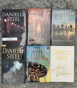 Lot of 6 Danielle Steel Suspects Compass Game Dark Side Play Vendome HC 1st Ed - Picture 1 of 5
