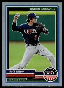 2023 Panini Stars & Stripes JACOB WILSON SILVER PRIZM #89 - Picture 1 of 2