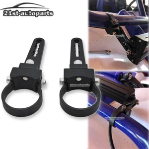 2" LED Light Bull Bar Round Roll Cage Mount Bracket Kit For ATV UTV SUV Model - Picture 1 of 9