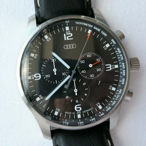 Audi Classic Quattro S Line Car Accessory Made in Germany Chronograph Watch - Picture 1 of 12