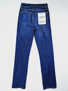 Frame Size 24X30 Women's Le Super High Straight Blue Denim 5 Pocket Jeans NWT - Picture 1 of 16