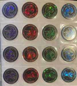 McDino Pogs Set Of 4 Pick A Color (see Description) RARE - Picture 1 of 1
