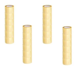 Cinta de embalaje híbrida transparente amarilla de 2,83 pulgadas x 110 yardas 2 mil 24 rollos - Imagen 1 de 5