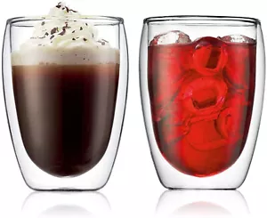 Bodum 4559-10 Pavina Gläser-Set Doppelwandig Mundgeblasen 350 ml 2er Pack - Bild 1 von 6