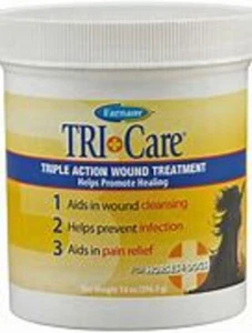 TRI CARE Triple Action WOUND TREATMENT 14 oz. ounce For Horse Dog Cuts & Scrapes - Picture 1 of 1