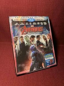 AVENGERS: AGE OF ULTRON 3D + Blu-Ray W/ Slipcover Marvel SHIPS FREE - Picture 1 of 8