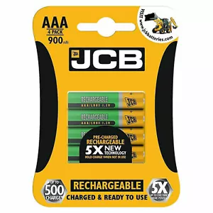 ANSEHEN!! JCB AA oder AAA wiederaufladbare Akkus NiMH 1200/900mAh Akku lange Lebensdauer! - Bild 1 von 12