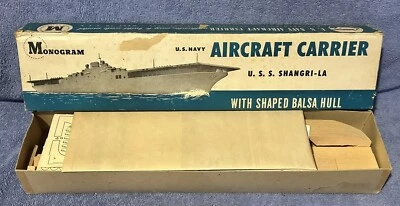 1946 MONOGRAM CARRIER MODEL "USS SHANGRI-LA " BALSA KIT #B5 - Image 1 of 4