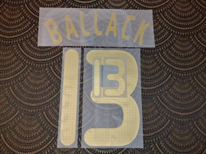 Deutschland DFB Ballack 13 2008 Flock Beflockung für Trikot Spielertrikot W0137 - Bild 1 von 1