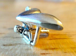 1 Sterling Silver 3D 20x12mm 3gram Hang Glider Gliding Charm - Picture 1 of 5