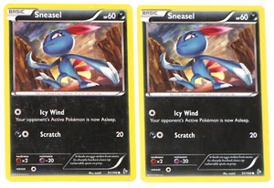 Lote De 2 Sneasel 51/106 XY Flashfire Pokemon Juego de Cartas Coleccionables Regular Común Oscuridad 2014 - Imagen 1 de 24