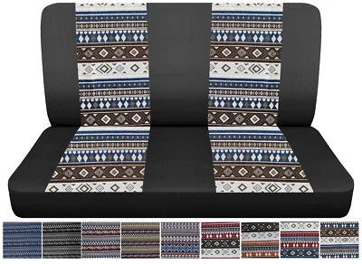 Bench seat cover Charcoal Aztec Boho fit 1983-1992 Ford ranger bench seat w/o HR - Image 1 of 4